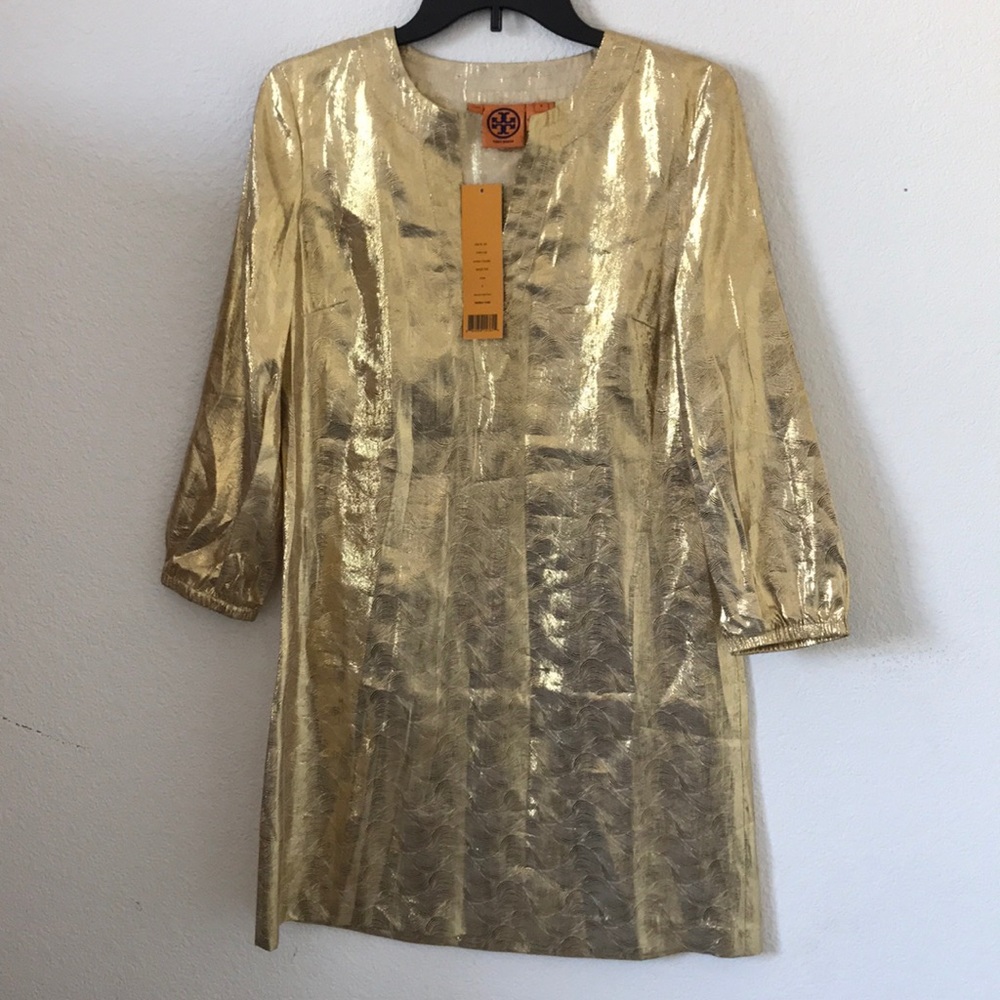 Tory Burch Gold Nerissa Tunic Rare Find